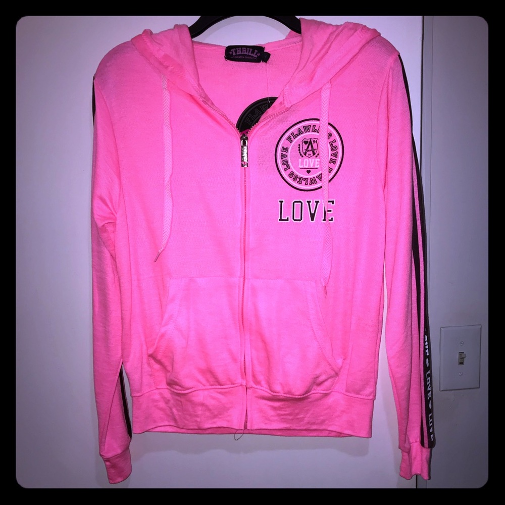 Thrill Zip up Hoodie. NWT